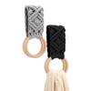 Cotton Rope Macrame Towel Holder Wooden Ring Towel Ring Holder New Wall Towel Rack  Bathroom