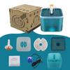 WTEMPO Fontanella Automatica per Animali Domestici Gatti 2L Filtro Distributore Ciotola Mangiatoia Erogatore Acqua Intelligente per Cani Gatti Mangiatoia per Bere Animali Domestici