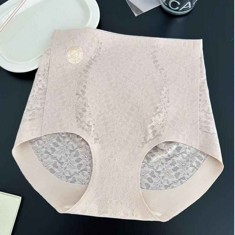 

Легкое роскошное кружевное бесшовное нижнее белье с высокой талией: Удобное, Дышащее, Утягивающее живот и Подтягивающее бедра нижнее белье L (Recommended for 47.5-55 kg)