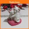 Romantic Cat Statue Resin Home Decor For Festivals And Special Occasions