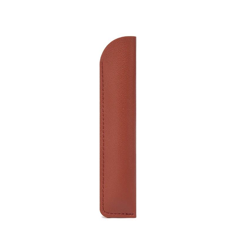 Slim PU Pen Sleeve Case Gel Ink Pens Compact Stationery Organizer In 9 Colors Universal Design Students Office Use