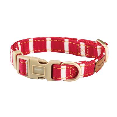 Doggyman Tailor Dog Collar S Knit Style Doggy's (Neck) Red/White