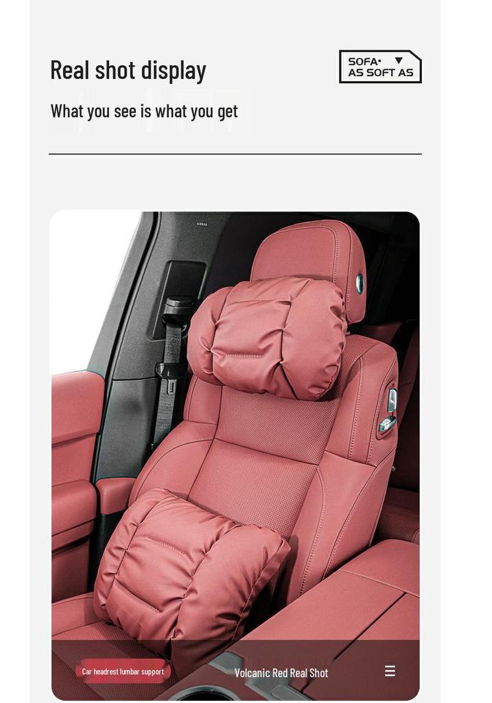 Cadillac CT5/XT5/XT4/XT6/ATS/CT6 Headrest & Lumbar Support Neck Pillow - Car Interior Accessory