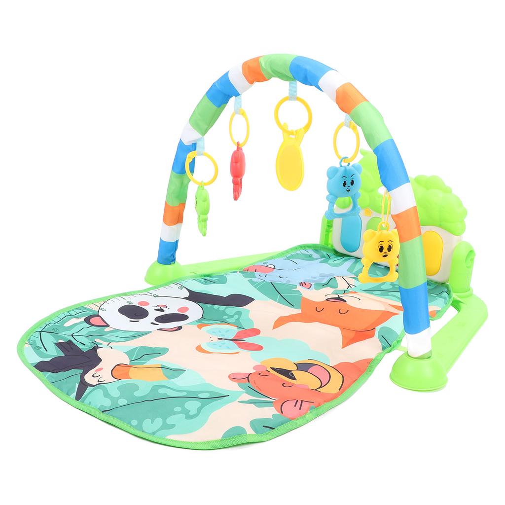 Baby Sparkematte med Piano 5 Spillemoduser Myk Pedagogisk Sammenleggbar Sensorisk Leke Sparkepiano Gym Læringsleke for