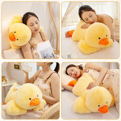 Cute Sleeping Duckling Plush Toy Soothing Children Doll Doll Duck Bedside Pillow Doll Birthday Gift