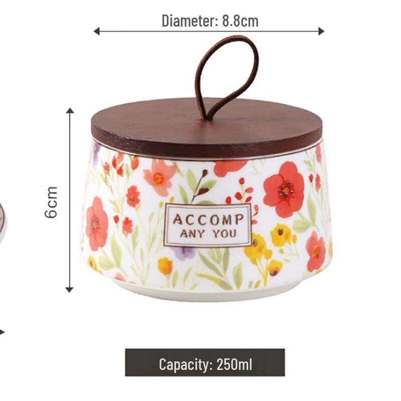 Керамическая баночка для специй в китайском стиле Cuihua Sugar Jar