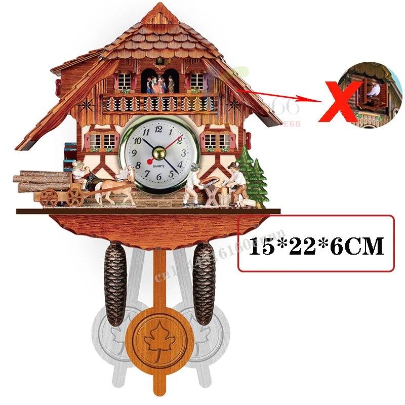 

Часы с кукушкой для гостиной, настенные часы, ремесленные, винтажные, деревянные, с кукушкой, для дома на дереве, будильник, часы Saati для спальни, офиса