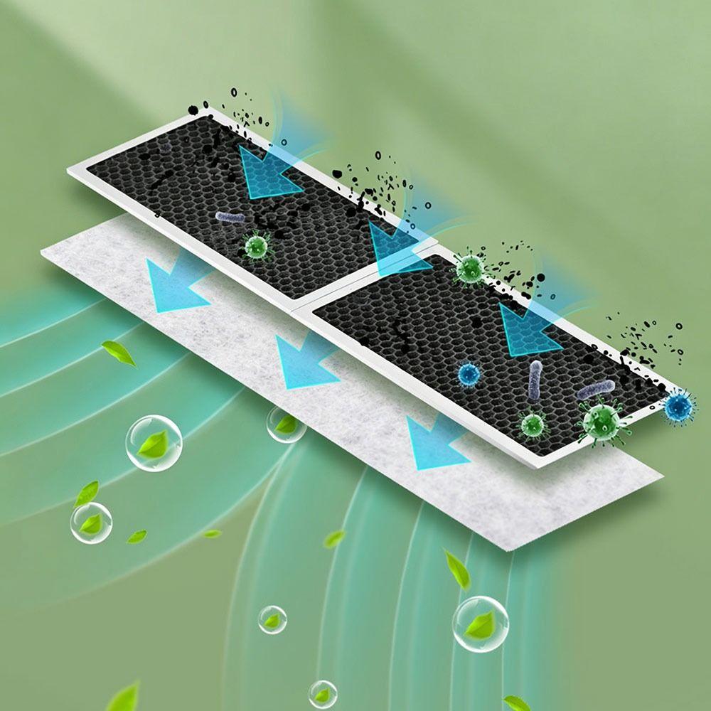 2Pcs Dustproof Air Conditioner Filter Breathable Honeycomb Filter Mesh Durable Air Cleaning Filter