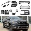 Accessoires d'intérieur compatibles Hilux: Bandes de Garniture de Tableau de Bord, Volant, Aérateurs Arrière pour 26 Modèles