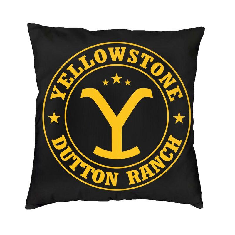 Luksusowa poszewka na poduszkę Yellowstone 45x45cm poliester Dutton Ranch rzuć poszewka na poduszkę Sofa krzesło kwadratowa poszewka na poduszkę Home dekoracyjne