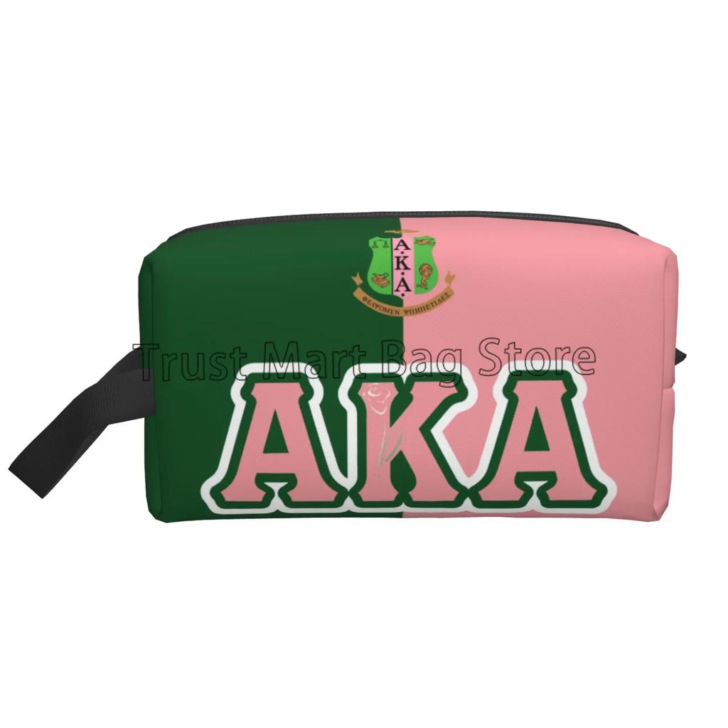 Sorority Print Storage Bag Women Portable Large Capacity Toiletry Bag Cosmetic Cases for Travel Storage and Everyday Use