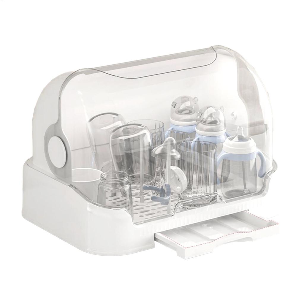 Babies Bottle Countertop Drying Rack Bottle Drying Rack with Removable Drip Tray Durable Good Sealing Protection Toddler Bottles