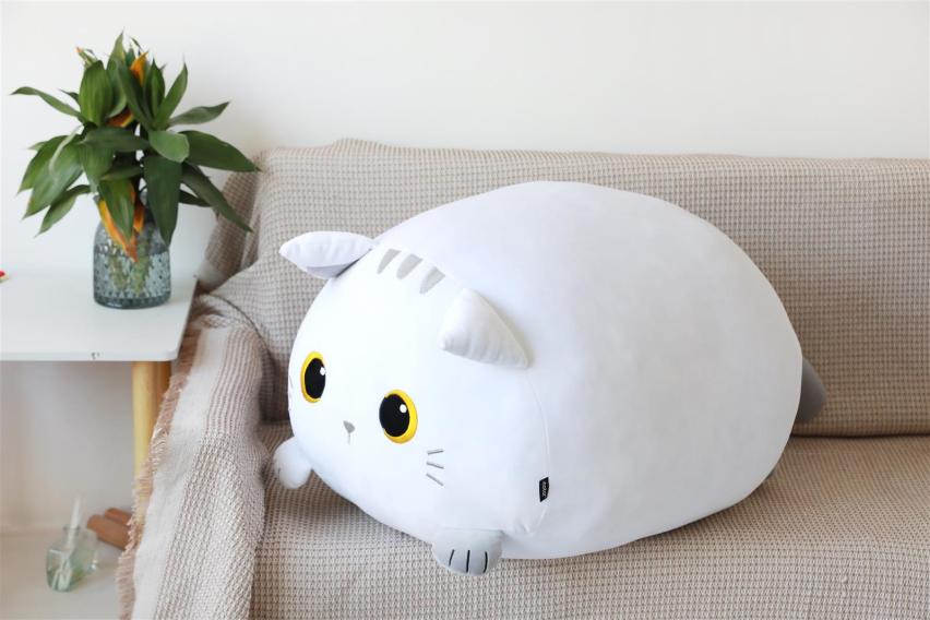 Squishmallows obří polštář Bílý Kocour
