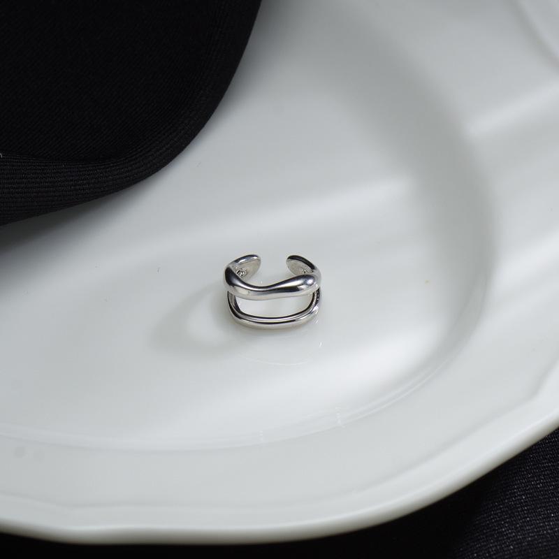 1Pcs Ear Cuff Earrings Trendy Non-Piercing Double Layer Cuff Ear Clip Earring For Women Fake Cartilage Jewelry Gifts