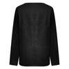 Women's Solid Color Casual Top Round Neck Long Sleeved Loose Pullover Top