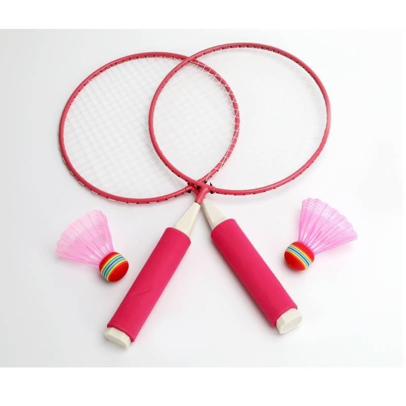Dziecięca Plastikowa Rakieta do Badmintona Zabawka Sporty na Świeżym Powietrzu Zabawka Rekreacyjna z 2 Piłkami