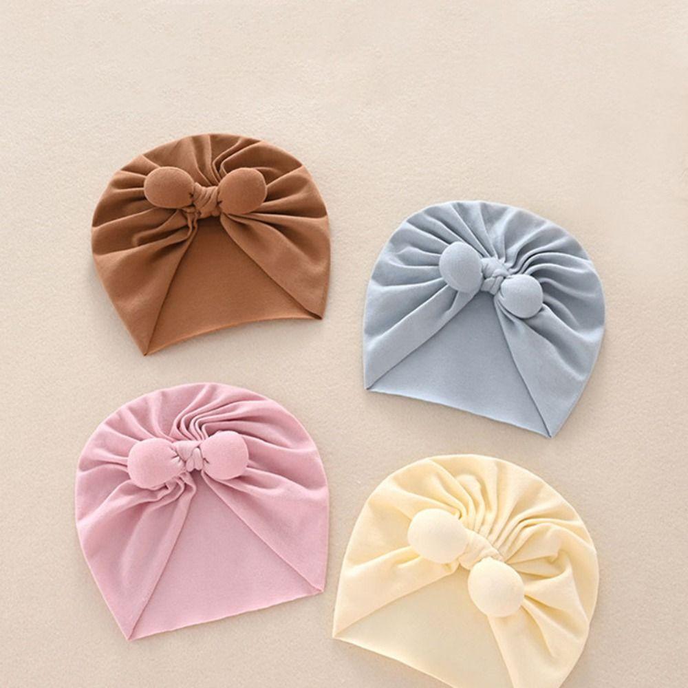 0-5 Months Boneless Muslin Hat Cotton Newborn Turban Hat Windproof Baby Fetal Cap  Autumn
