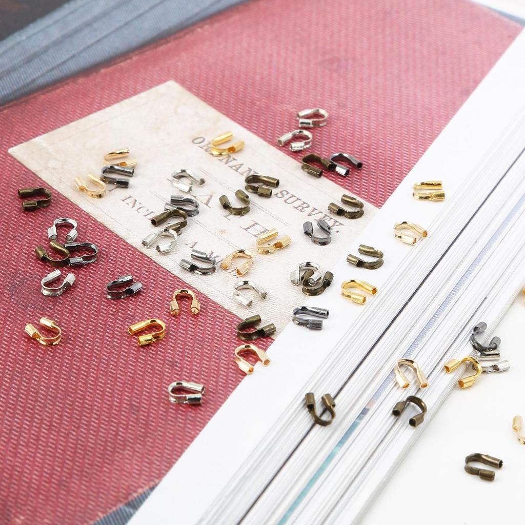 Iron U-Shaped Tail Buckles, 100 Pack - DIY Jewelry Making for Necklaces & Bracelets