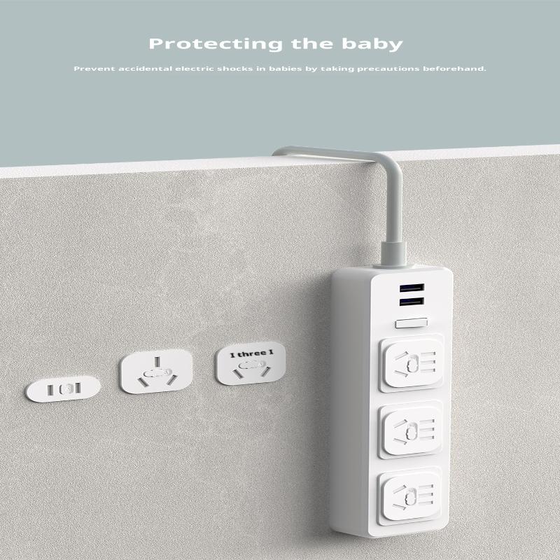 10Pcs Plug Guard, Us Standard Lock Socket Plugs Protector, Safety Anti Electric Baby Child Socket Plastic Security Locks