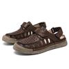 Large Size Sandals Hand-Stitched Fashion Versatile Casual Hole Shoes Men'S Breathable Beach Shoes