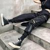 Women Loose Cargo Pants Multi Pockets Elastic Waist Casual Lady Trousers Plus Size