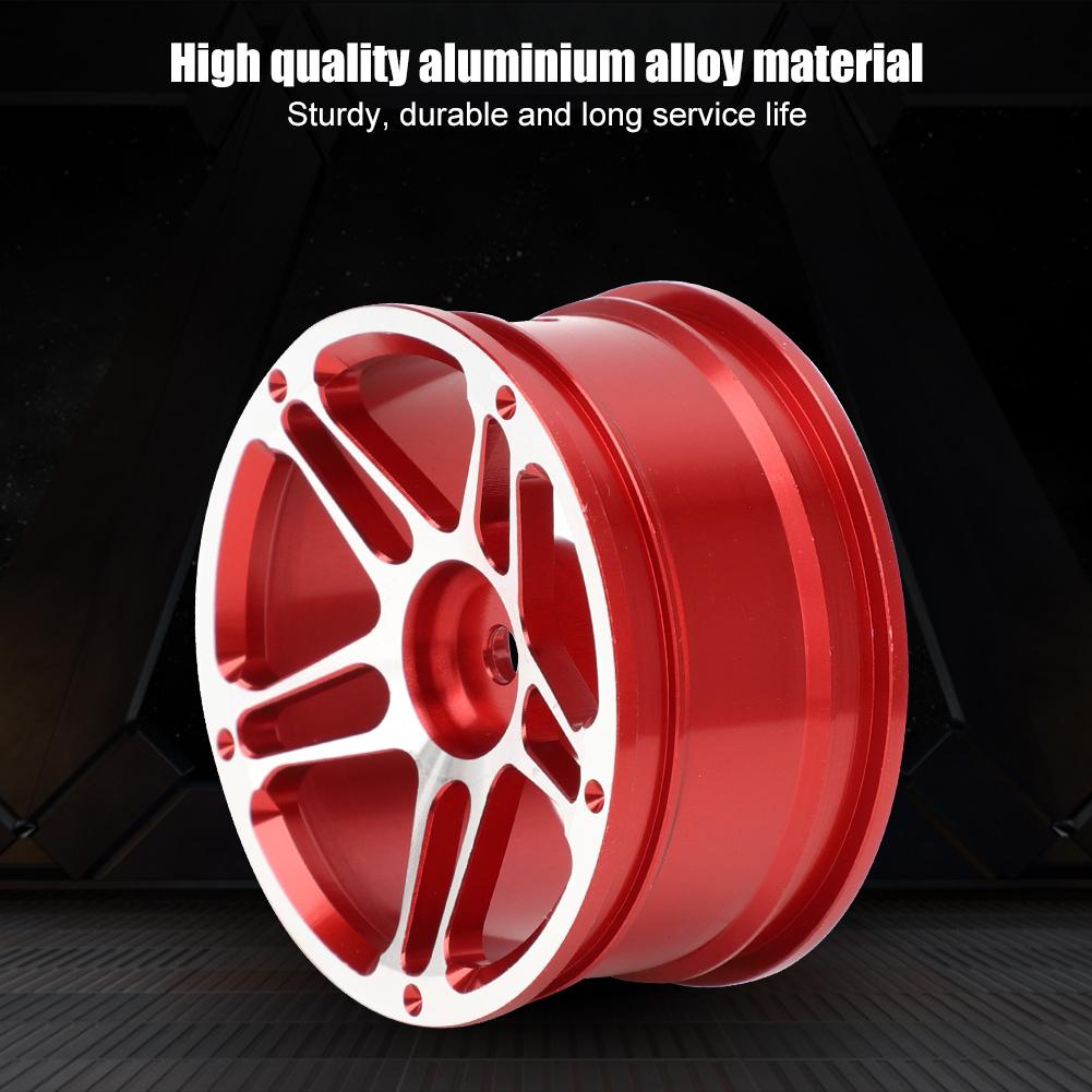4PCS 1.9inch Aluminium Alloy Metal Wheel Hubs for 1:10 Remote Control RC Climbing Drifting CarRed