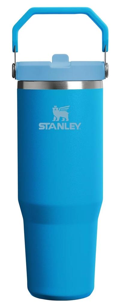 STANLEY Flip Straw Tumbler 30oz 887ml Stainless Steel Vacuum Tumbler Water Bottle 12043 AZURE(207)