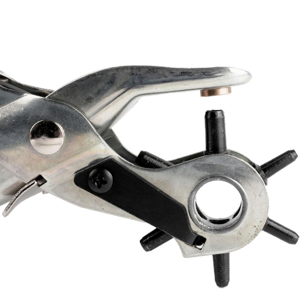 Leather Hole Punch Multifunctional Carbon Steel Belt Puncher Perfect for Leatherwork Crafts