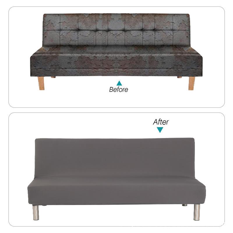 Elastic Stretch Convertible Sofa Bed Cover Cat Scratch-resistant Cover for Sofa Bed Without Arms Elastic Couch Covers Cat
