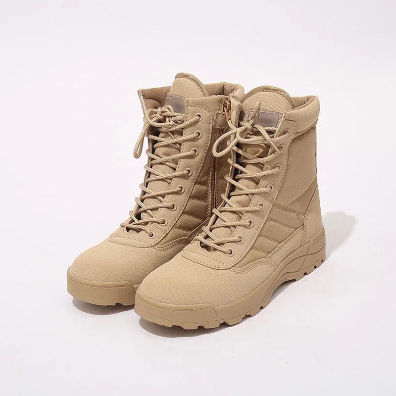 Fashion Comfort Male Boots Outdoor Men's Hiking Boots Quality High-Top Desert Shoes Hard-Wearing  Men's Work Footwear 2024 Botas Hombre