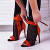 Spring Autumn New Sexy Mesh Ankle Boots Sandals Women Peep Toe Stiletto Heels Fashion Zip Lace Up Ladies Club Party Dance Shoes