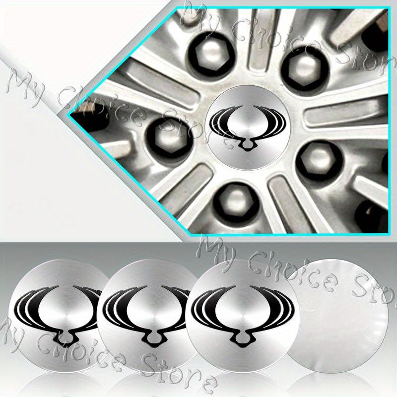 4Pcs 56mm Aluminum Car Styling Wheel Center Hub Caps Sticker For Ssangyong Korando Rexton 2 Tivolan Kyron Actyon Accessories AQ1F3