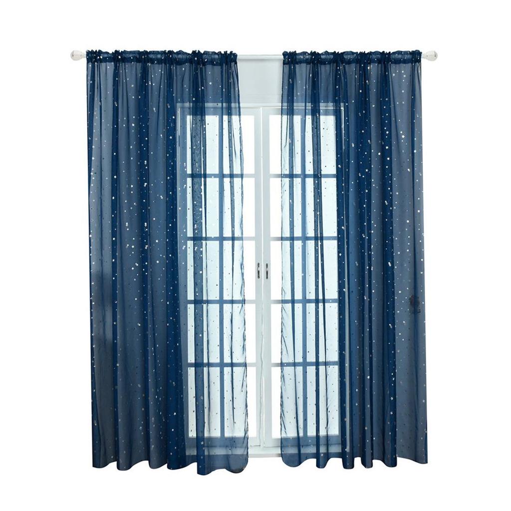 Star Sheer Curtain for Bedroom & Living Room - Trendy Design