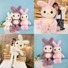 Large Plush Rabbit Toy Pillow Adorable Soft Stuffed Bunny Doll For Kids Gifts