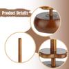 Yarn Holder for Crocheting and Knitting, Sewing Supplies Storage Gift Spindle Dispenser Wooden