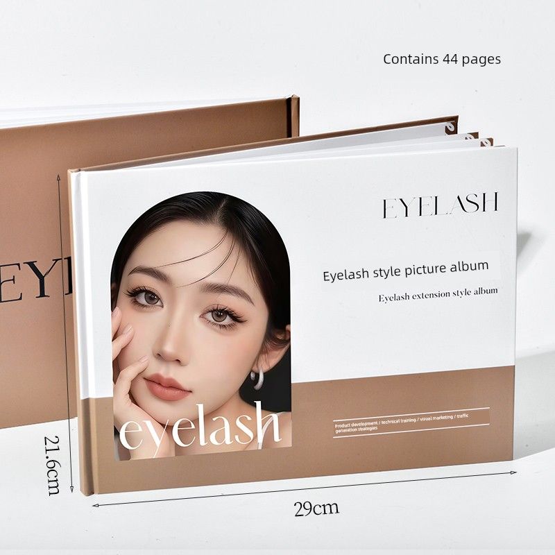 

Eyelash Designs, Specialized Tutorials for Eyelash Salons, Professional Eyelash Artist Guide, Beginner Eyelash Artist Professional Eyelash Catalog Brown Lash Style Album
