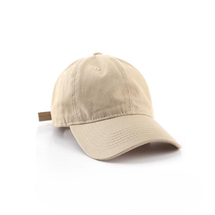 Summer Solid Color Japanese Baseball Hat Men and Women Black Korean Style Soft Top Baseball Hat Trend