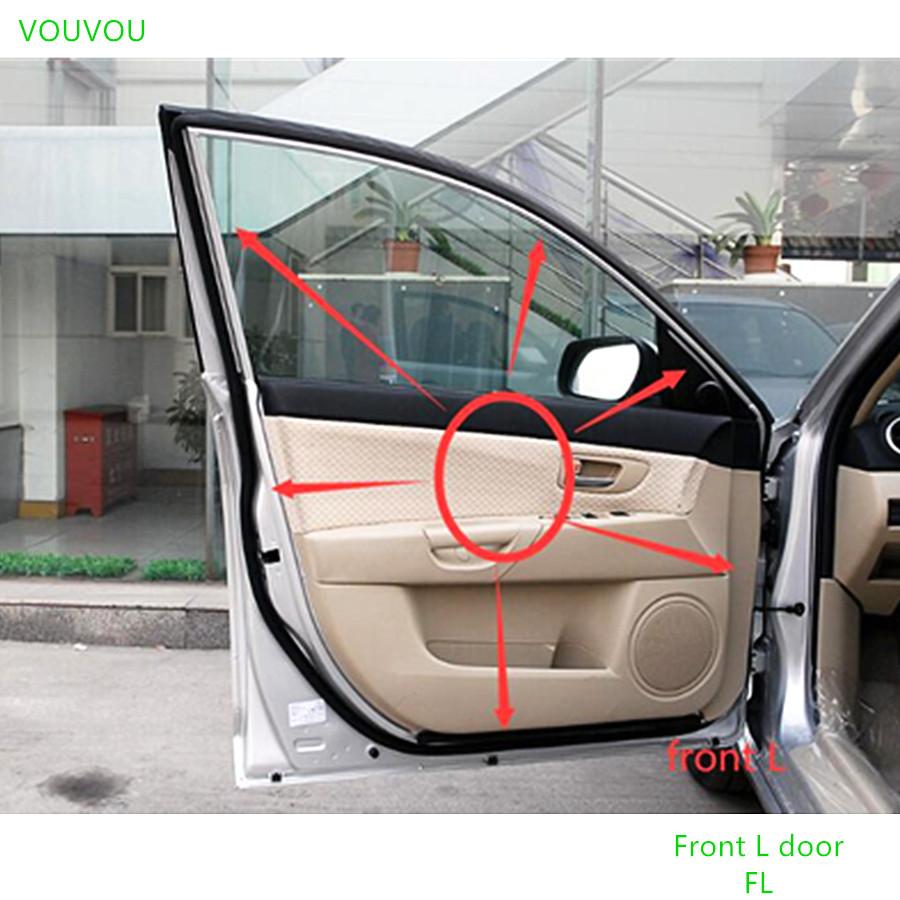 Car accessories 59-760 body door weatherstrip rubber seal for Mazda 3 BK 2004 to 2010 sedan 4 door Front L door FL