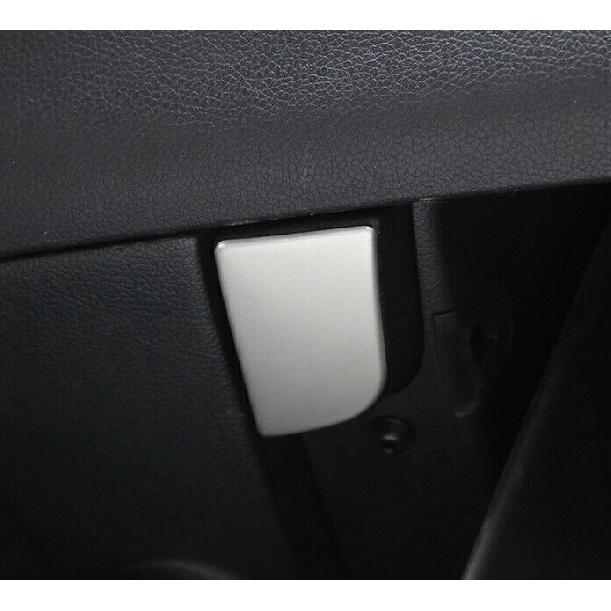 For Hyundai Elantra 2012-2016 Silver Steel Co-Pilot Storage Box Handle Cover 1PC