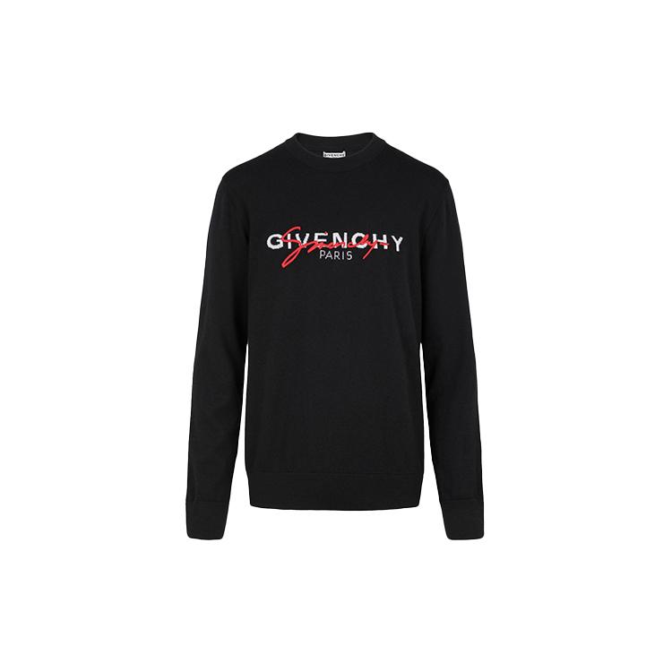 Givenchy Sweaters Men's Black Crew Neck Moderate BM90B1404X-009
