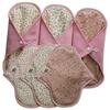 Waterproof Cloth Liner, Set of 3, Lace Flower Pink (Skin-Contacting Side: Soft and Fluffy Knit)