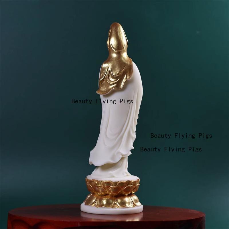 Ornamenti di Guanyin Frutto d'Avorio Statue di Buddha Cinesi Decorazione Soggiorno Casa Statua Decorativa Feng Shui Statue di Buddha da Venerare