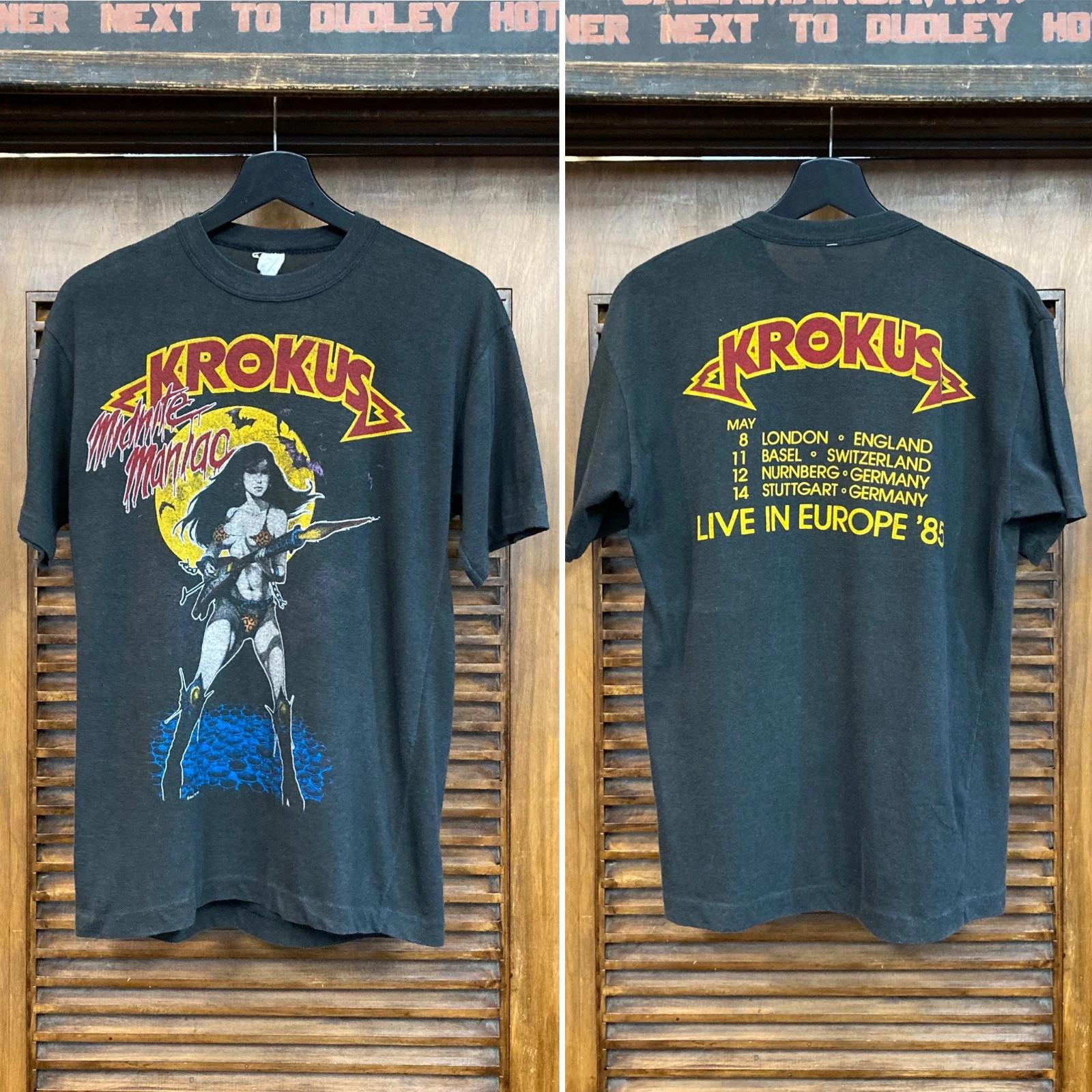 Krokus Band Music Tour Black T-Shirt Cotton Unisex XXXXL