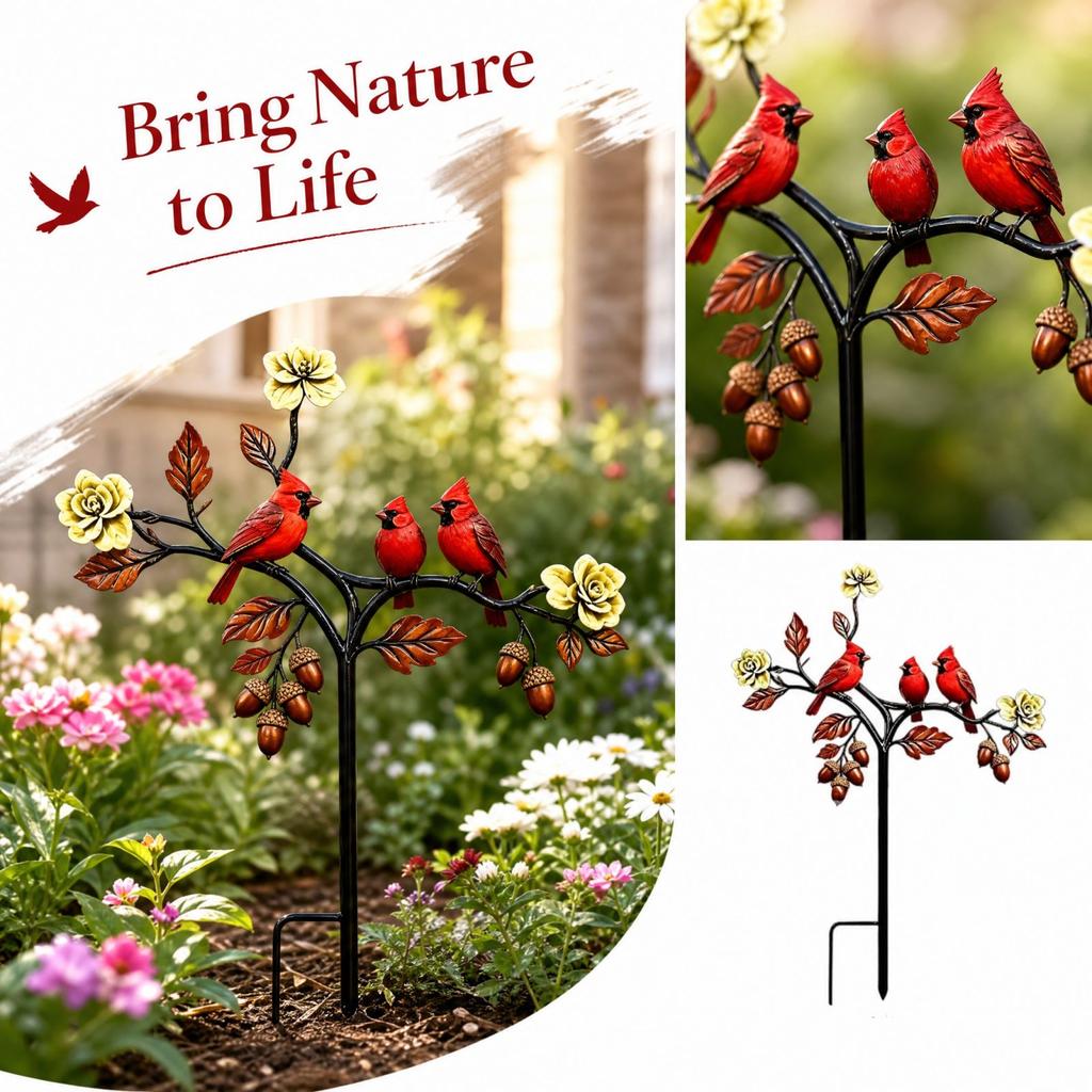 Bird Garden Stake for Outdoor Yard Decoration