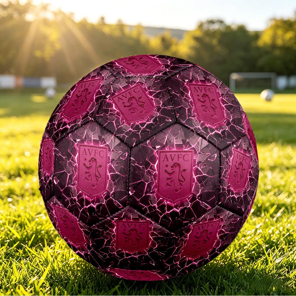 Aston Villa FootballPrinted Size 5 Soccer Ball, Anti Slip Adult Match Football Souvenir for Football Fans