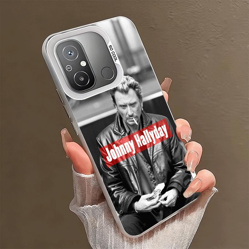 

Johnny Hallyday Music Shockproof Phone Case for Xiaomi Poco X7 X6 X5 X3 Pro F7 Ultra M8 Redmi 15C 15 14C 13C 12C 10C 13 12 10 Xiaomi Redmi 9A