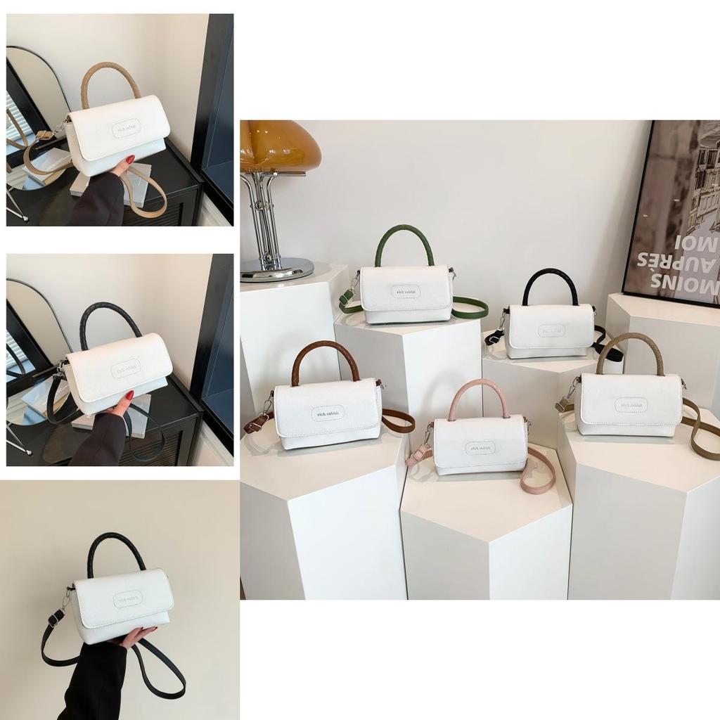 2024 New Fashion Color Block Minimalist Summer Women's Bag Pu Material Versatile Casual Handbag Shoulder Crossbody Bag