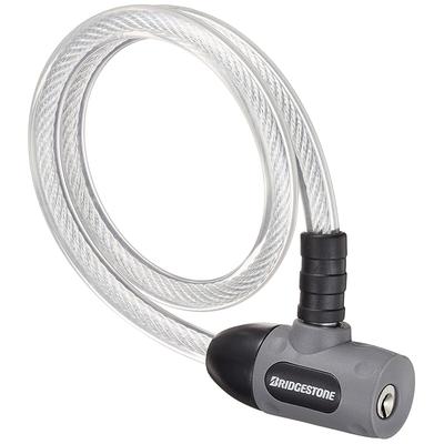 Bridgestone Everylock Bicycle Lock, Gray, Anti-Theft, Wire Lock, WL-EVL A521310GR