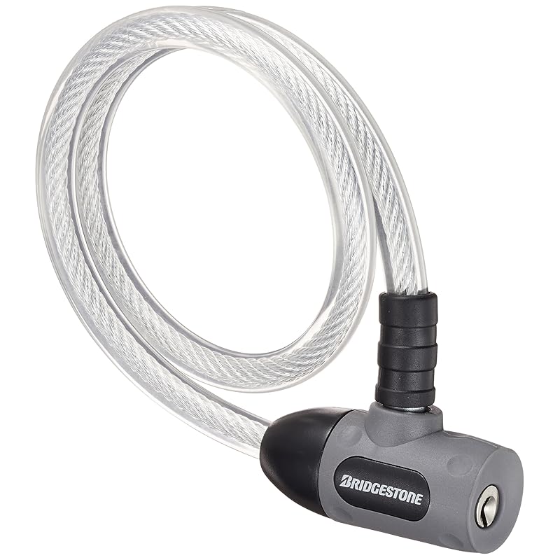 Bridgestone Everylock Bicycle Lock, Gray, Anti-Theft, Wire Lock, WL-EVL A521310GR