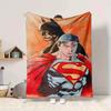 1pc Batman, Superman Blanket Lightweight Flannel Throw For Sofa, Bed, Travel, Camping, Livingroom, Office, Couch, Chair, And Bed